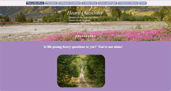 Desktop Screenshot of heavyquestions.com